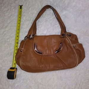 Real leather shoulder bag